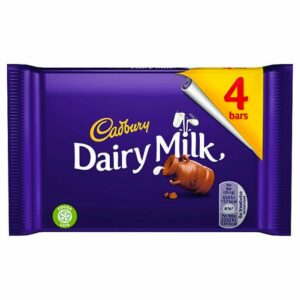 Cadbury Dairy Milk Chocolate Bar 4 Pack