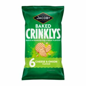 Jacob's Crinklys Cheese & Onion Multipack Snacks 6x25g