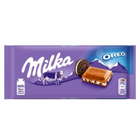 Milka Oreo Chocolate Bar 100g
