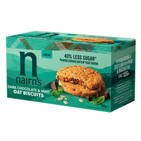 Nairn’s Dark Chocolate & Mint Oat Biscuits