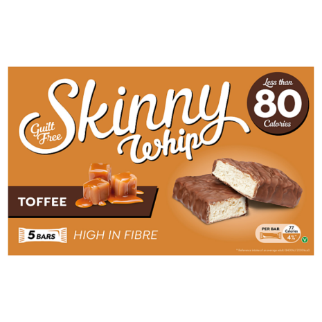 Skinny Whip Snack Bar in Toffee