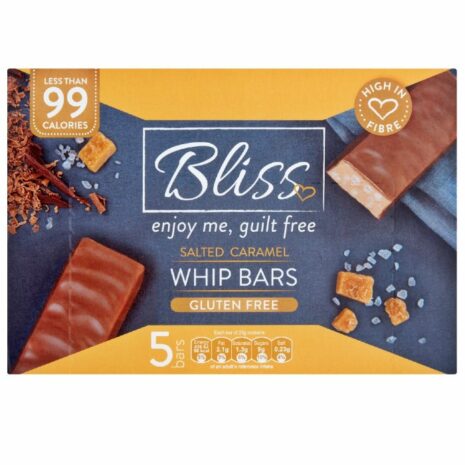 Bliss Salted Caramel Whip Bars (5 x 25g) 125g