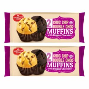 Brompton House Muffins - Chocolate Chip & Double Chocolate (Pack of 2)