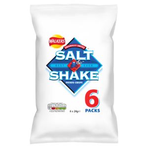 Walkers Salt & Shake Crisps 24g (Pack of 6)