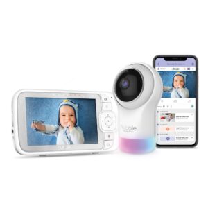 Hubble Hubble Nursery Pal Glow+ Baby Monitor in White