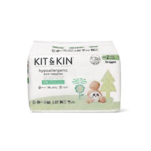 Kit & Kin Kit & Kin Hypoallergenic Eco Nappies - Size 2