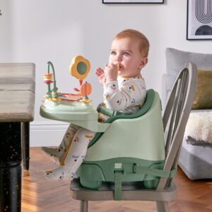 Mamas & Papas Bug 3-in-1 Floor & Booster Seat with Activity Tray - Eucalyptus