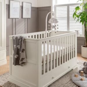 Mamas & Papas Oxford Baby Cot Bed - Pure White