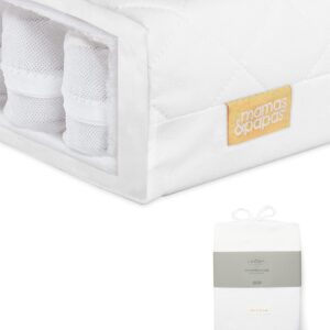 Mamas & Papas Essential Pocket Spring Cotbed Mattress and Fitted Sheets (Pack of 2) Bundle