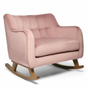 Mamas & Papas Hilston Nursing Cuddle Chair - Blush Velvet