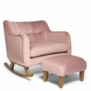 Mamas & Papas Hilston Nursing Cuddle Chair & Stool Set - Blush