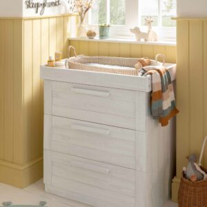 Mamas & Papas Atlas 3 Drawer Dresser & Changing Unit - Nimbus White