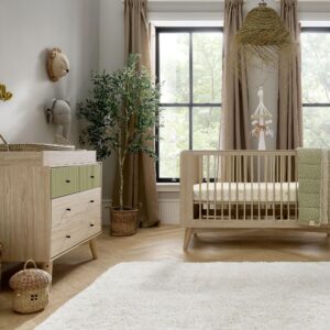 Mamas & Papas Coxley 2 Piece Furniture Set - Natural/Olive Green