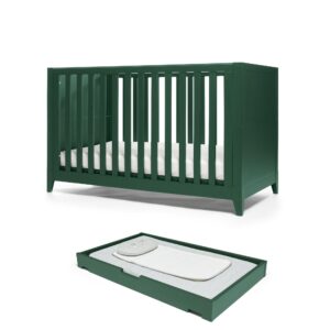 Mamas & Papas Melfi 2 Piece Cotbed Set with Cot Top Changer - Green