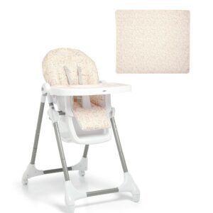 Mamas & Papas Snax Highchair & Weaning Splash Mat Bundle - Curious Alphabet