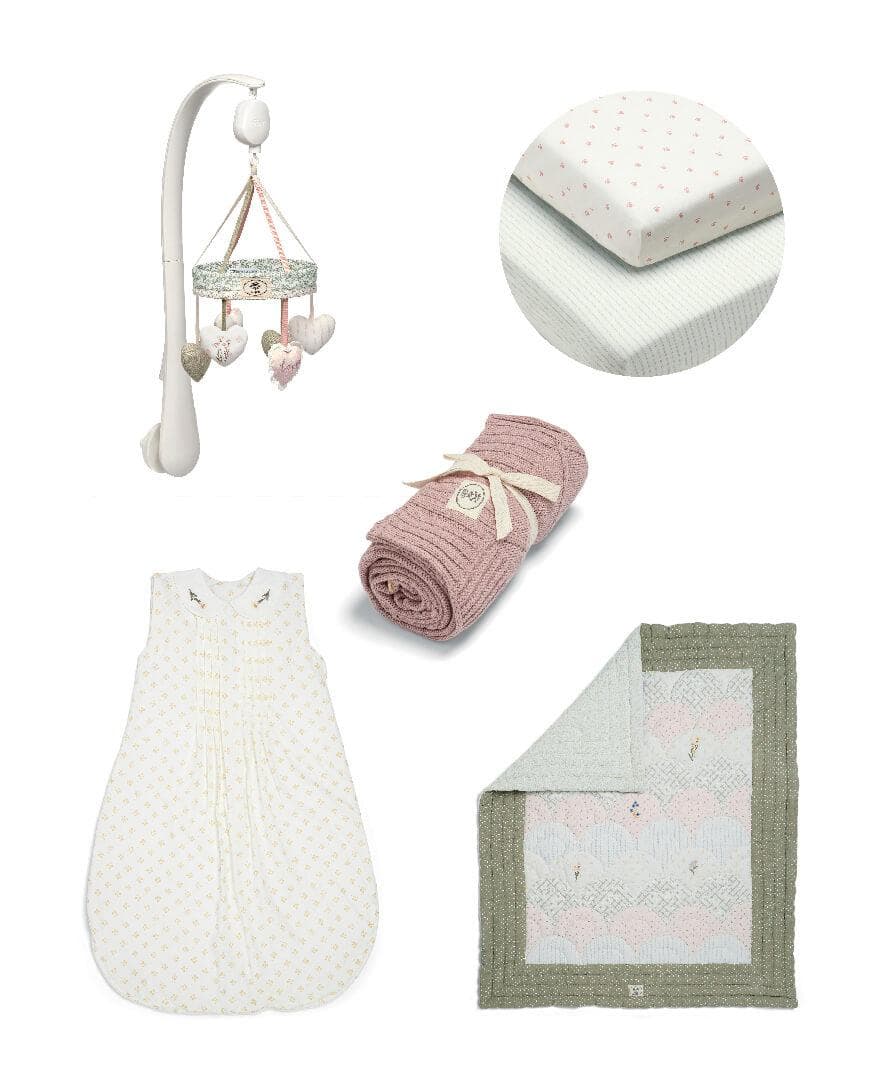 Mamas & Papas Laura Ashley 5 Piece Interior Bundle - Pink