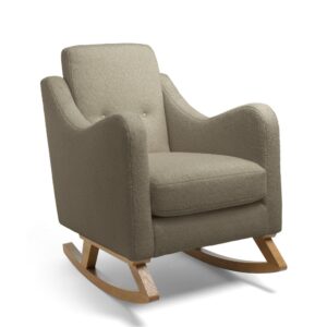 Mamas & Papas Bowdon Nursing Chair - Mink Boucle & Mid-Oak