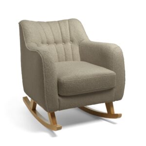 Mamas & Papas Hilston Nursing Chair - Mink Boucle & Mid Oak