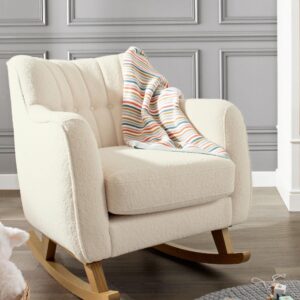 Mamas & Papas Hilston Nursing Chair - Off-White Boucle