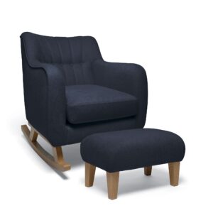 Mamas & Papas Hilston Nursing Chair & Stool Set - Navy