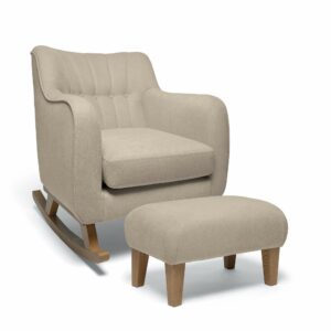 Mamas & Papas Hilston Nursing Chair & Stool Set - Sand