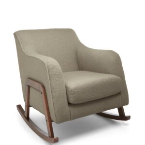 Mamas & Papas Honley Nursing Chair - Mink Boucle & Dark Wood