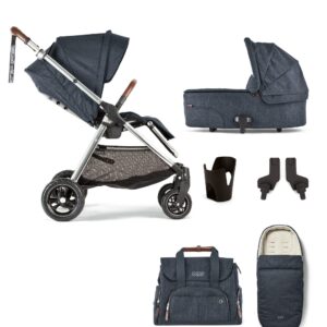 Mamas & Papas Flip XT³ 6 Piece Essentials Bundle - Navy Flannel