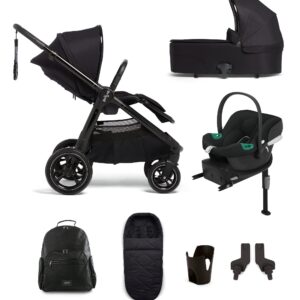 Mamas & Papas Ocarro 7 Piece Complete Bundle with Aton B2 Car Seat and Base in Carbon