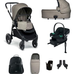 Mamas & Papas Ocarro 8 Piece Complete Bundle with Aton B2 Car Seat and Base in Nocturn