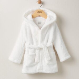 Mamas & Papas Faux Fur Dressing Gown - White