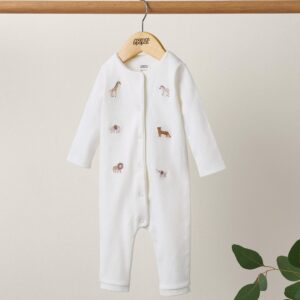 Mamas & Papas Safari Embroided Romper