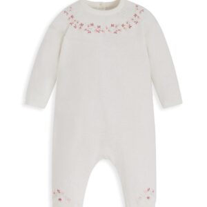 Mamas & Papas Embroidered Knit Romper