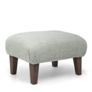 Mamas & Papas Honley Stool - Light Grey Textured Weave & Dark Wood