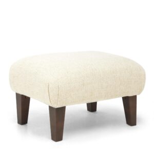 Mamas & Papas Honley Stool - Sandstone Textured Weave & Dark Wood