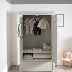 Mamas & Papas Franklin Nursery Wardrobe - White Wash