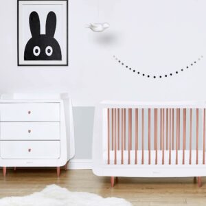 Snuz SnuzKot Cotbed & Changing Unit Set - Rose Gold