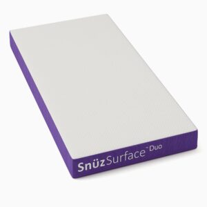 Snuz SnuzSurface Duo Cotbed Mattress - White/Purple