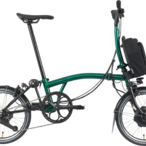 Electric bikes - Brompton Electric P Line Urban - Mid Handlebar - Emerald Lacquer