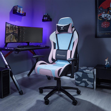 X Rocker Agility eSports PC Office Chair - Bubblegum