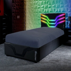 X Rocker Cosmos RGB Gaming Bed-in-a-Box with LED Lights - Single