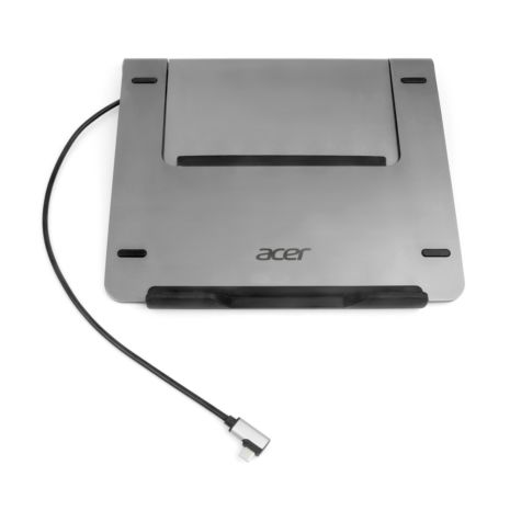 Notebook Stand with a 5 in 1 Docking Station integrated