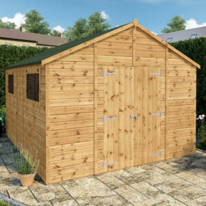 12' x 10' Mercia Shiplap Apex Workshop (3.6m x 3.2m)