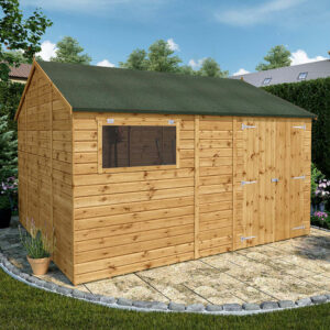 12' x 10' Mercia Shiplap Reverse Apex Workshop (3.6m x 3.2m)