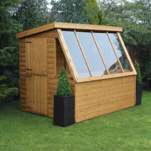 6' x 6' Traditional Wooden Potting Garden Shed with 6' Gable (1.83m x 1.83m)