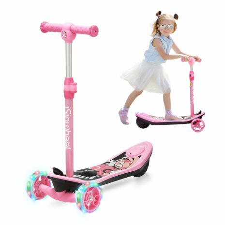 19miles Long Range 3 Wheel Kids Electric Scooter for 3-12 Boys Girls