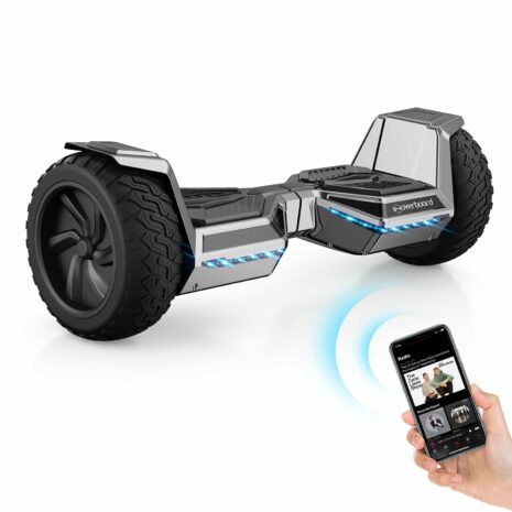 iHoverboard H8 LED Silver Off Road Hoverboard 8.5"