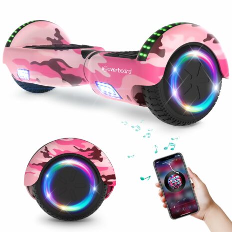 iHoverboard® H1 Purple (Fuchsia) LED Self Balancing Hoverboard 6.5"(700W)
