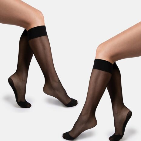 Hedoine The Tame | Bio Black Knee Highs Set*