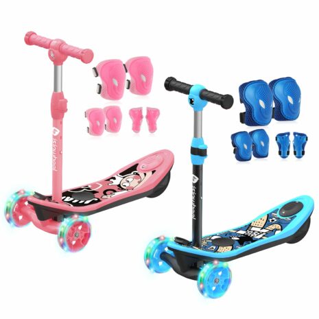 isinwheel M3 3 Wheel Kids Electric Scooter for girl aged 3-12