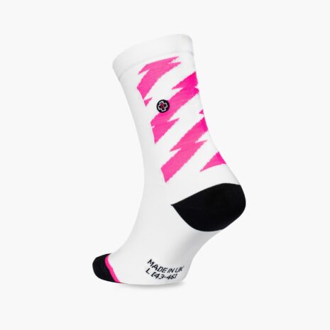 Muc-Off UK Premium Road Socks - White & Pink 9 - 11 20729 Barcode: 5037835213973